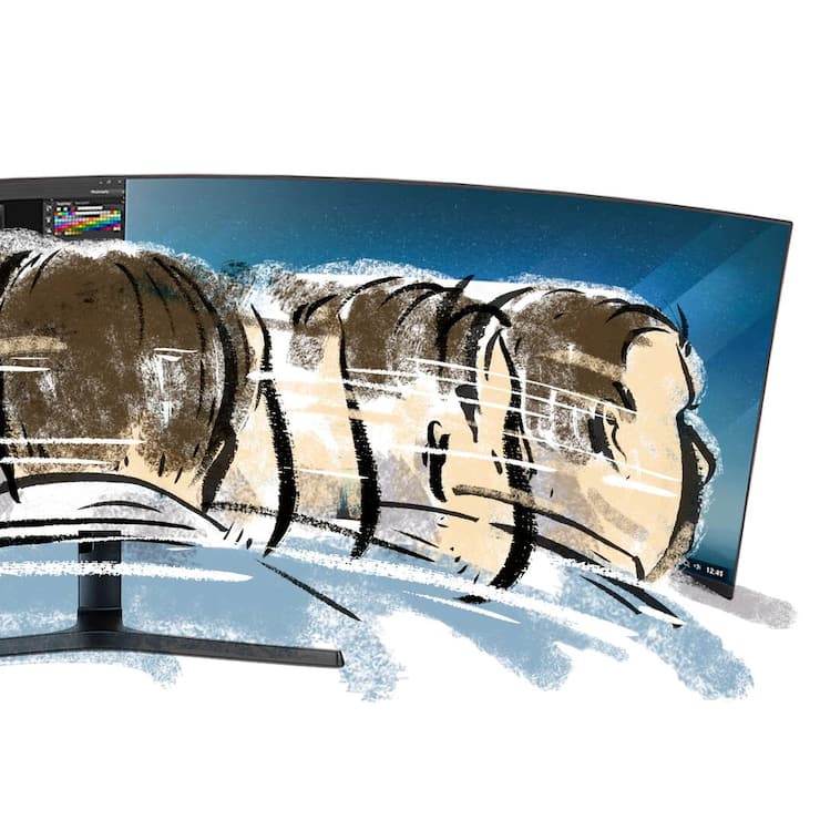 Breitbildmonitor Samsung Kowalskys Crashtest