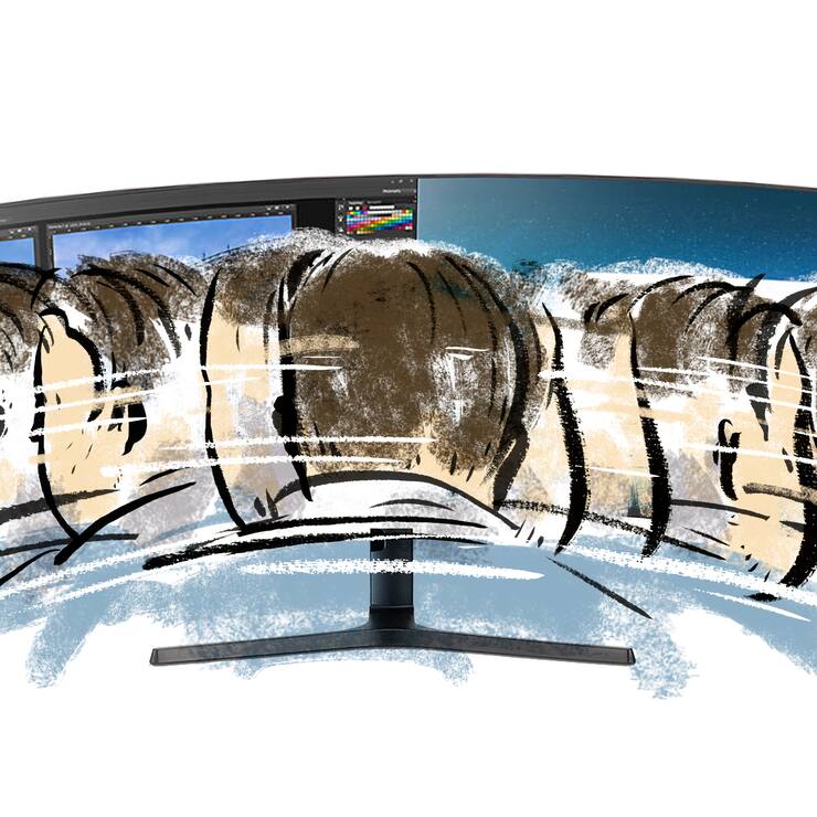 Kowalskys Crashtest Samsung Breitbildmonitor