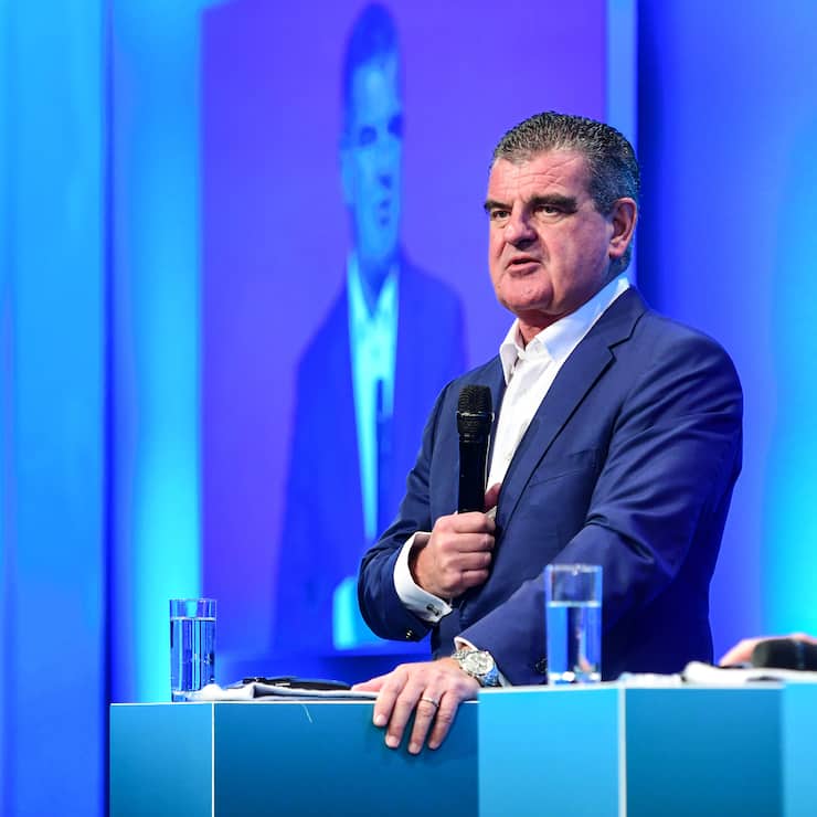 InnoTrans 2022 Opening Ceremony; Panel Discussion; The Future of Mobility in times of climate change; Peter Spuhler; *** Local Caption *** InnoTrans 2022 Opening Ceremony; Panel Discussion; The Future of Mobility in times of climate change; Peter Spuhler;