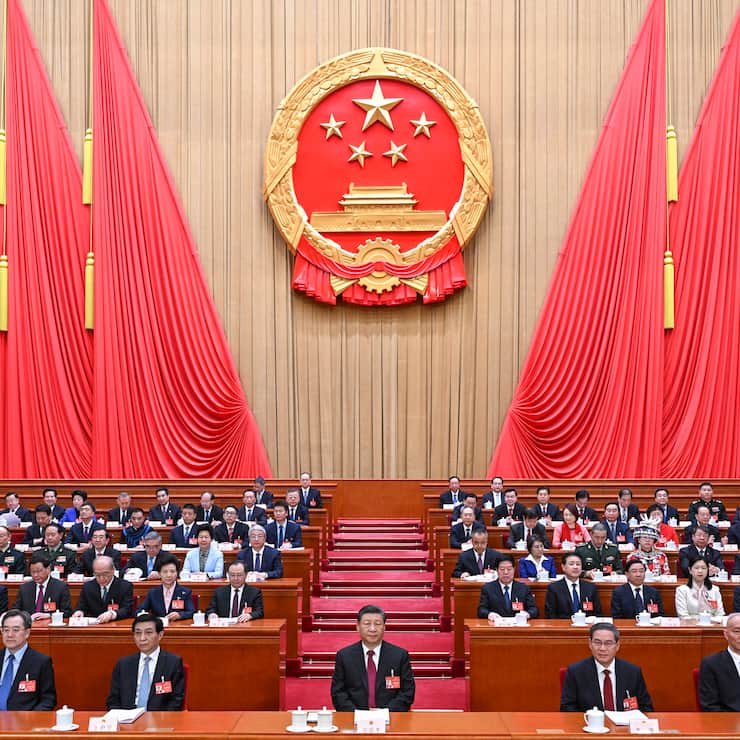 Chinas Präsident Xi Jinping am Volkskongress in Peking: Die Bevölkerung erwartet eine wirtschaftliche Perspektive.