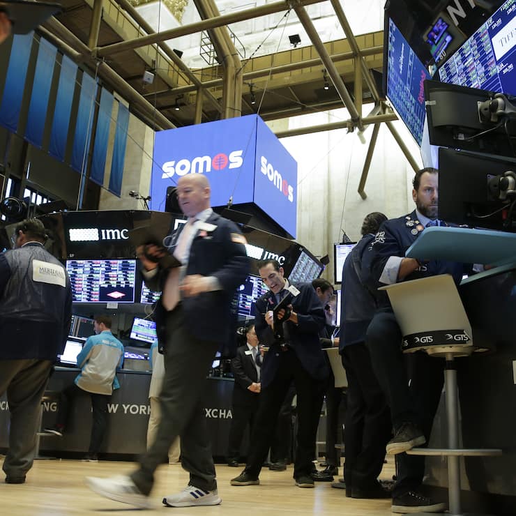 Traders work on the the floor of the New York Stock Exchange at the opening bell on Wall Street in New York City on Wednesday, March 18, 2020. The New York Stock Exchange will close down the floor and will move temporarily to fully electronic trading on Monday, March 23 due to the Coronavirus pandemic. Photo by John Angelillo/UPI Photo via Newscom (KEYSTONE/NEWSCOM/JOHN ANGELILLO)