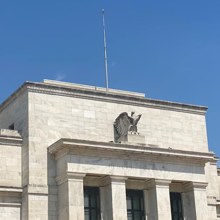 Gebäude der US-Notenbank Federal Reserve in Washington, USA.