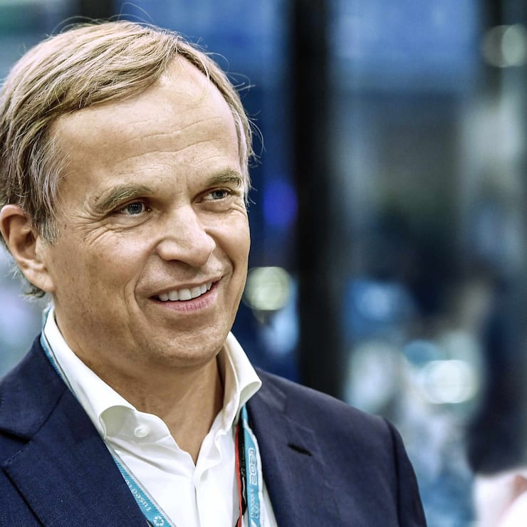 JEDDAH, SAUDI ARABIA - DECEMBER 04: CEO of Rolex, Jean-Frederic Dufour looks on in F1 Paddock Club Hospitality during final practice ahead of the F1 Grand Prix of Saudi Arabia at Jeddah Corniche Circuit on December 04, 2021 in Jeddah, Saudi Arabia. (Photo by Rudy Carezzevoli - Formula 1/Formula 1 via Getty Images)