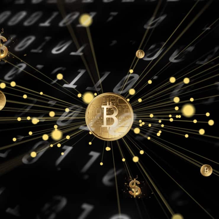 Eine Bitcoin-Illustration (2024).