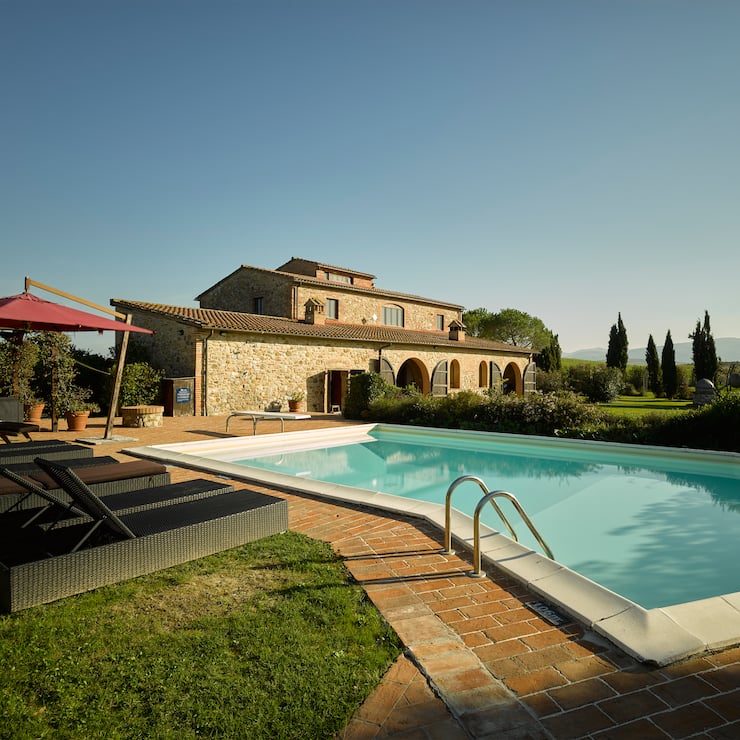 Podere Le Sensaie Toskana Ferienhaus Luxus Reichtum Ruhe Sommer