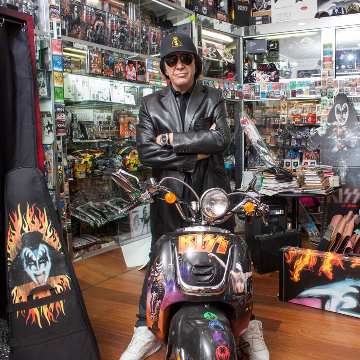 Gene Simmons photographed at his home, Beverly Hills, CA October 16 2019
