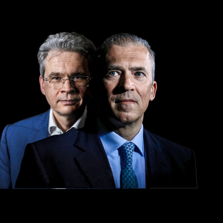 SCHATTENPRÄSIDENT? Mit Zeno Staub (l.) hat Andreas Utermann einen VR geholt, der bei der Bank jede Schraube kennt.