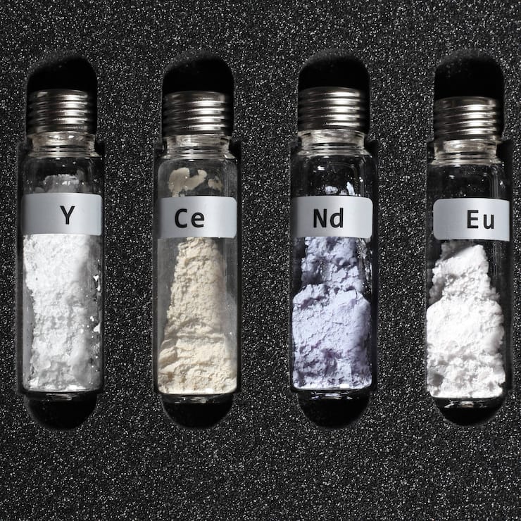 Seltene Erden wie diese sind wichtig für die Herstellung von Chips, Waffen und Autoteilen.