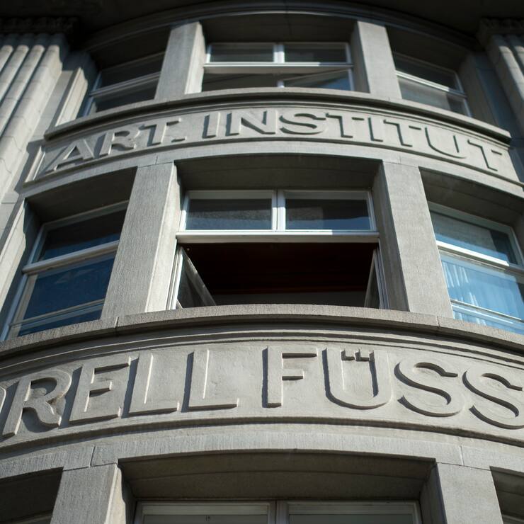 Blick auf den Hauptsitz der Orell Fuessli Holding AG, aufgenommen am Mittwoch, 12. August 2015, in Zuerich. (KEYSTONE/Ennio Leanza)