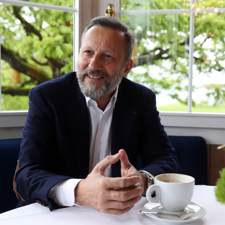 Foto: Philippe Rossier fuer Sobli,  8.5.2017, Risch ZG, Interview / Portraet von Daniel Vasella (63). Mit Christian Dorer.