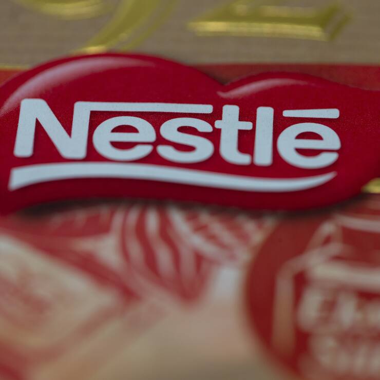 ANKARA, TURKEY - JULY 26 : The logo of Nestle is seen in Ankara, Turkey on July 26, 2018.  (Photo by Aytac Unal/Anadolu Agency/Getty Images)