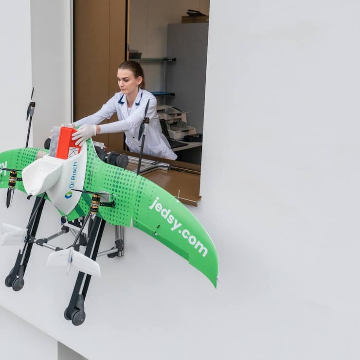 Transportdrohne in Vaduz