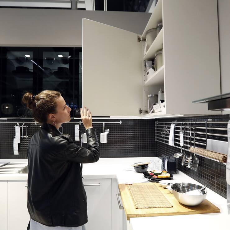 MOSCOW, RUSSIA  JUNE 14, 2018: Launching IKEA's first design studio in Russia at the Aviapark shopping centre. Artyom Geodakyan/TASS (Photo by Artyom Geodakyan\TASS via Getty Images)