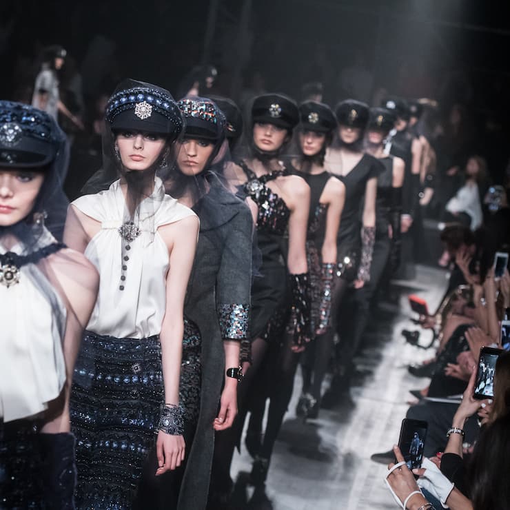 Mode-Show von Chanel in Moskau.