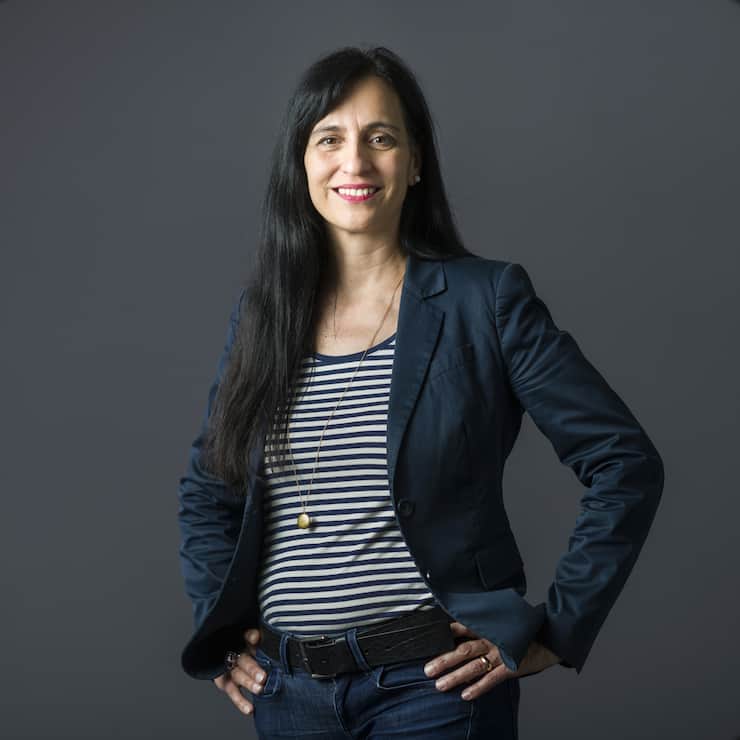 Vania Alleva, Präsidentin der Gewerkschaft UNIA, am UNIA-Hauptsitz in Bern