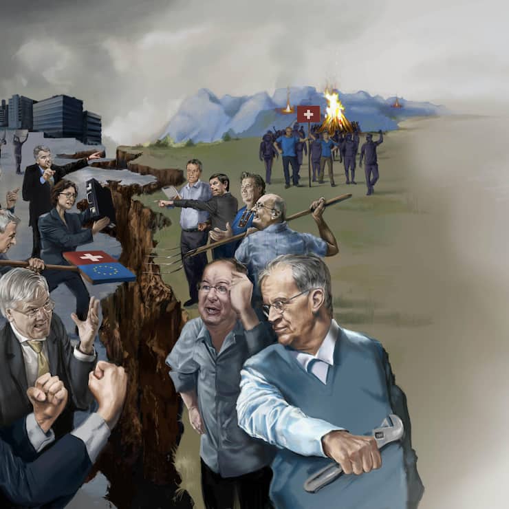 Illustration Bilanz 8: Gespaltene Wirtschaft