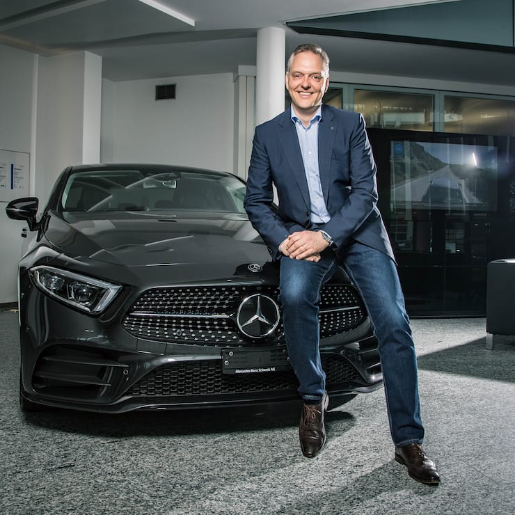 FOTO: THOMAS MEIER. SCHLIEREN (ZH), 09.04.18. Interview mit Mercedes-Schweiz-CEO Marc Langenbrinck.