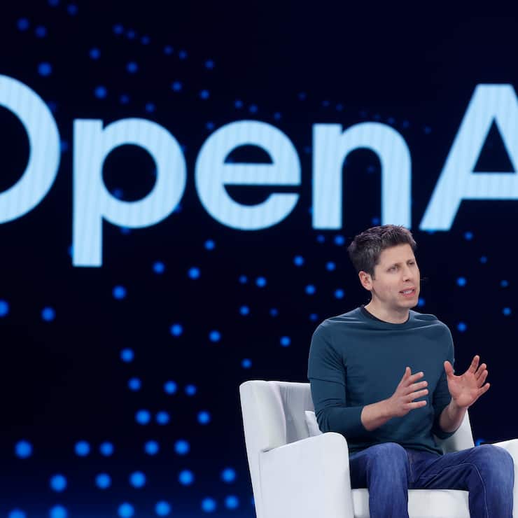 SAN FRANCISCO, CALIFORNIA - JUNE 02: Open AI CEO Sam Altman speaks during Snowflake Summit 2025 at Moscone Center on June 02, 2025 in San Francisco, California. Snowflake Summit 2025 runs through June 5th. (Photo by Justin Sullivan/Getty Images)