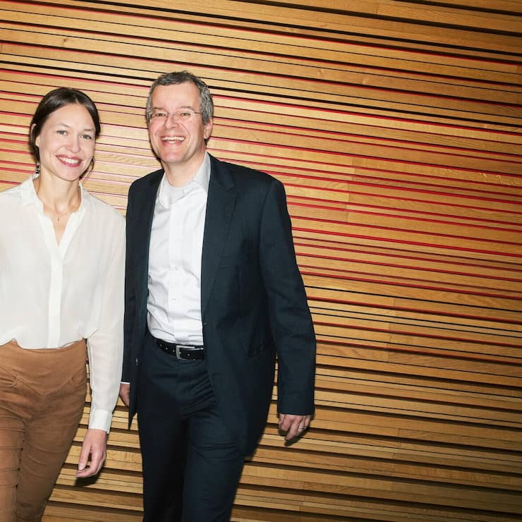 Nadja Bleuler  gemeinsam mit Lukas Dörig von Marcuard Family Office Ltd.