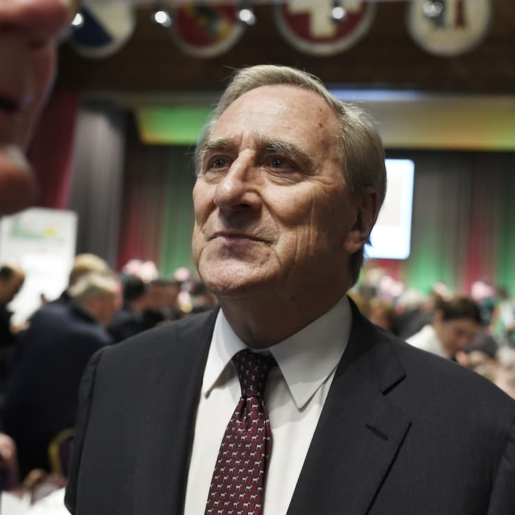 Alt-Nationalrat Walter Frey an der Albisguetli-Tagung in Zuerich am Freitag, 17. Januar 2020. (KEYSTONE/Walter Bieri)
