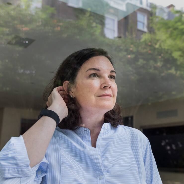 London, England, Uk, 13 September 2021 - Portrait of businesswoman Wendy Becker in her London residence. Ms Becker is Chairperson at Logitech, Compensation Commitee Chair at Sony and Trustee at the Design Museum London, among others.