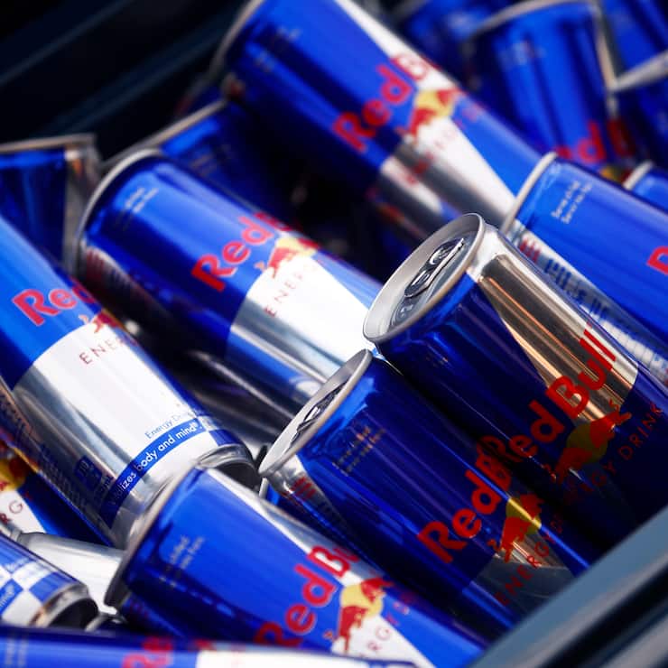MONTREAL, QUEBEC - JUNE 18: Red Bull drink cans are pictured during the F1 Grand Prix of Canada at Circuit Gilles Villeneuve on June 18, 2023 in Montreal, Quebec. (Photo by Jared C. Tilton/Getty Images)