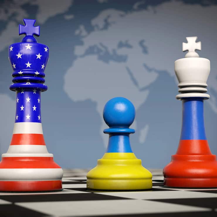 Symbolbild: Verhandlungen zwischen USA, Ukraine und Russland  (2025).