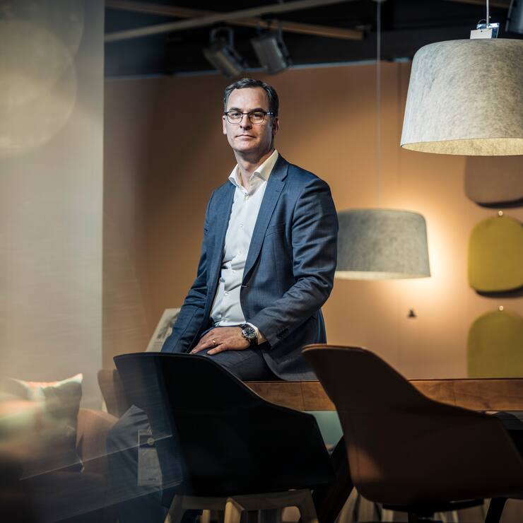 Portrait/Interview mit Möbel-Pflister-Chef Matthias Baumann in der Filiale Dübendorf.Bild Daniel Kellenberger