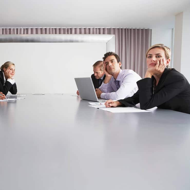 Meeting Sitzung Besprechung Langeweile