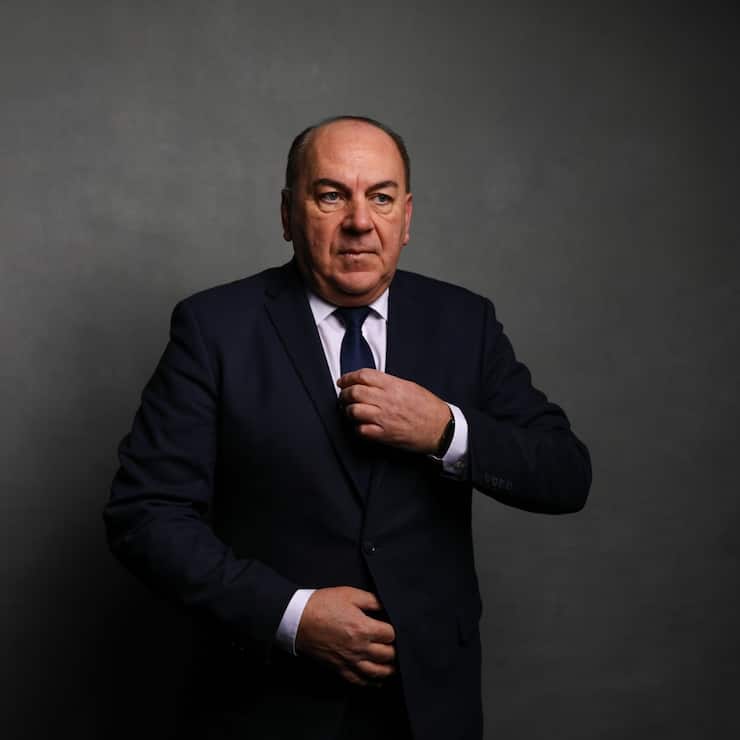 Axel Weber, chairman of UBS Group AG, poses for a photograph following a Bloomberg Television interview on day two of the World Economic Forum (WEF) in Davos, Switzerland, on Wednesday, Jan. 22, 2020. World leaders, influential executives, bankers and policy makers attend the 50th annual meeting of the World Economic Forum in Davos from Jan. 21 - 24. Photographer: Simon Dawson/Bloomberg