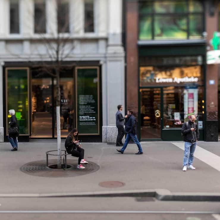 Zuercher Bahnhofstrasse Franz Karl Weber Haus
