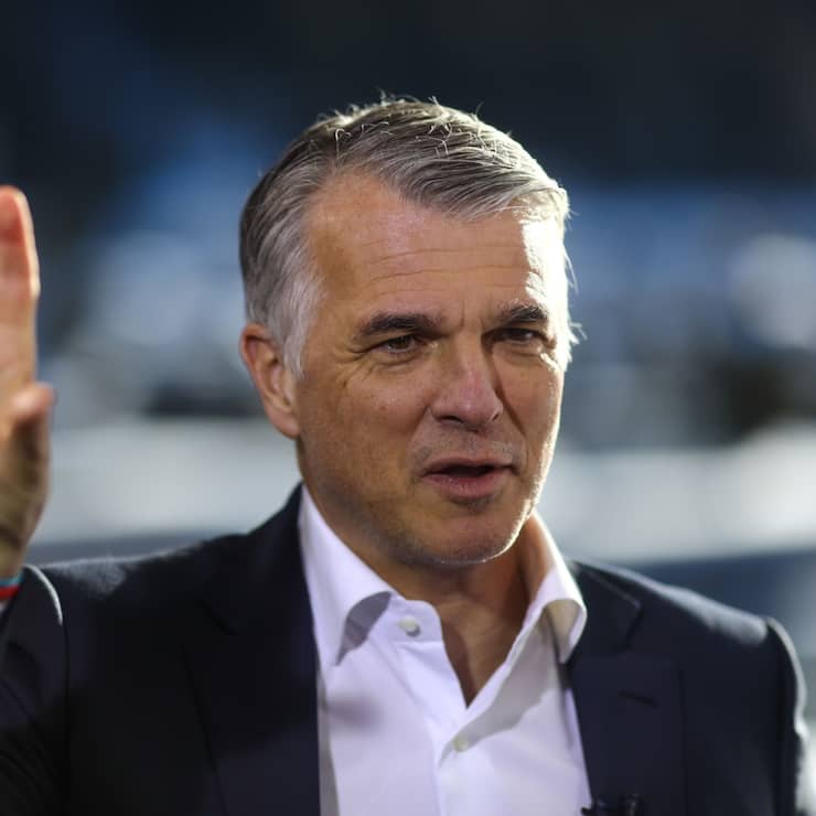 Sergio Ermotti, chief executive officer of UBS Group AG, gestures as he speaks during a Bloomberg Television interview on day three of the World Economic Forum (WEF) in Davos, Switzerland, on Thursday, Jan. 23, 2020. World leaders, influential executives, bankers and policy makers attend the 50th annual meeting of the World Economic Forum in Davos from Jan. 21 - 24. Photographer: Simon Dawson/Bloomberg