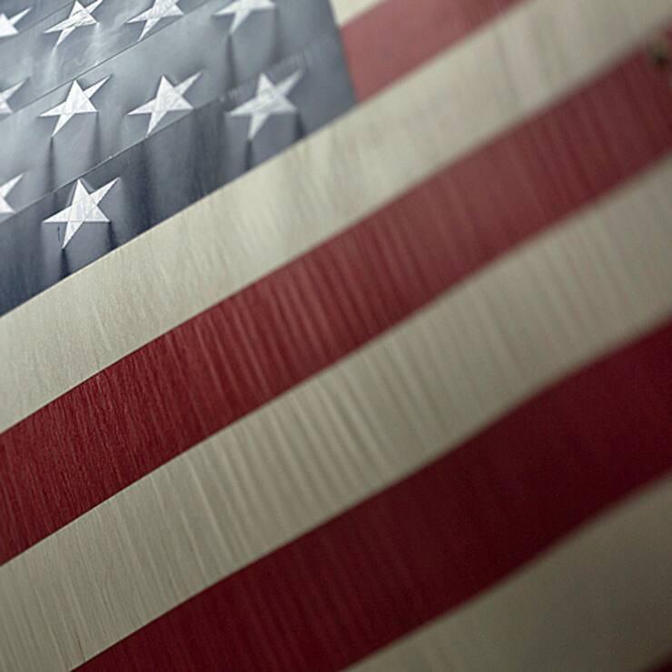 Die US-Flagge.