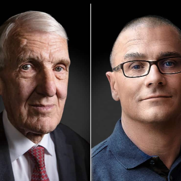 Max Rössler (l.) ist seit Jahrzehnten bei Implenia engagiert. Gregor Greber hat die Tiefkurse der Implenia-Aktie zum Einstieg genutzt und will nun Druck auf das Management aufbauen.