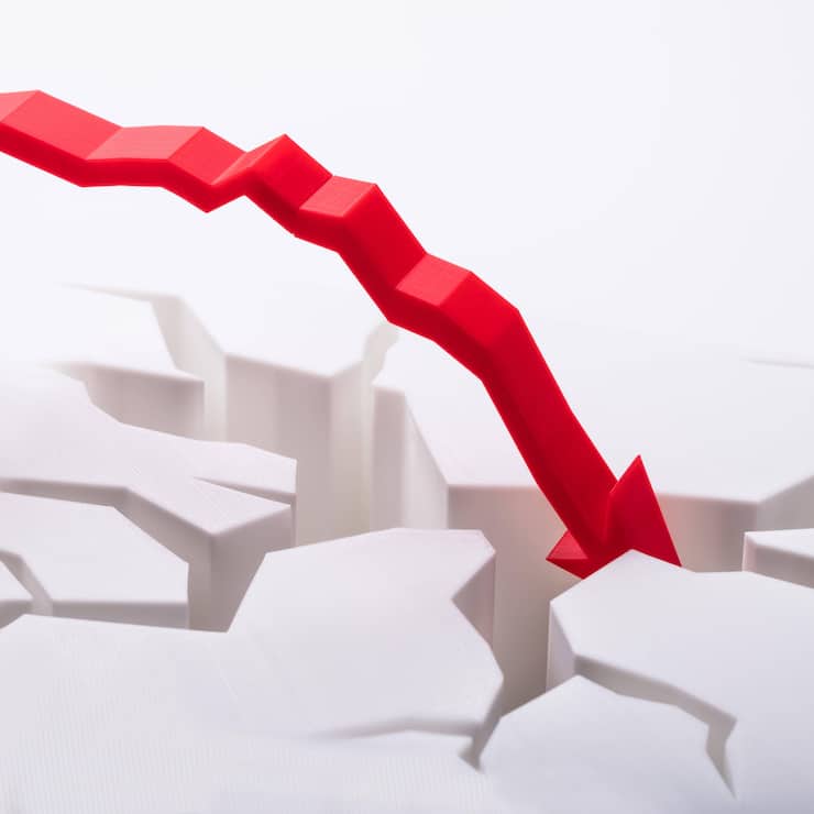 Ein massiver Absturz zeichnet sich ab. 