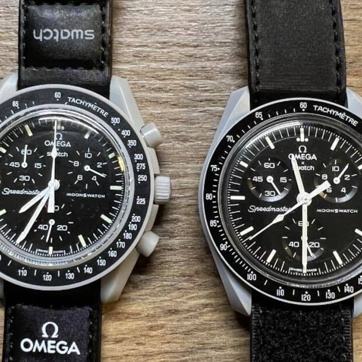 Vergleich fake vs echte Moonswatch