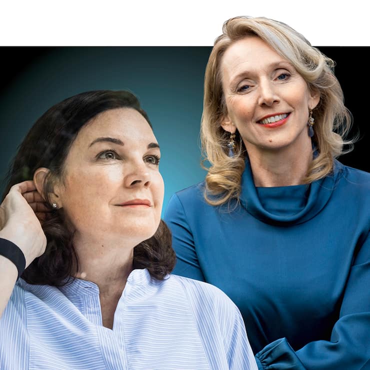 FrauenpowerVR-Präsidentin Wendy Becker (l.) und CEO Hanneke ­Faber wollen mit Logitech wieder wachsen.