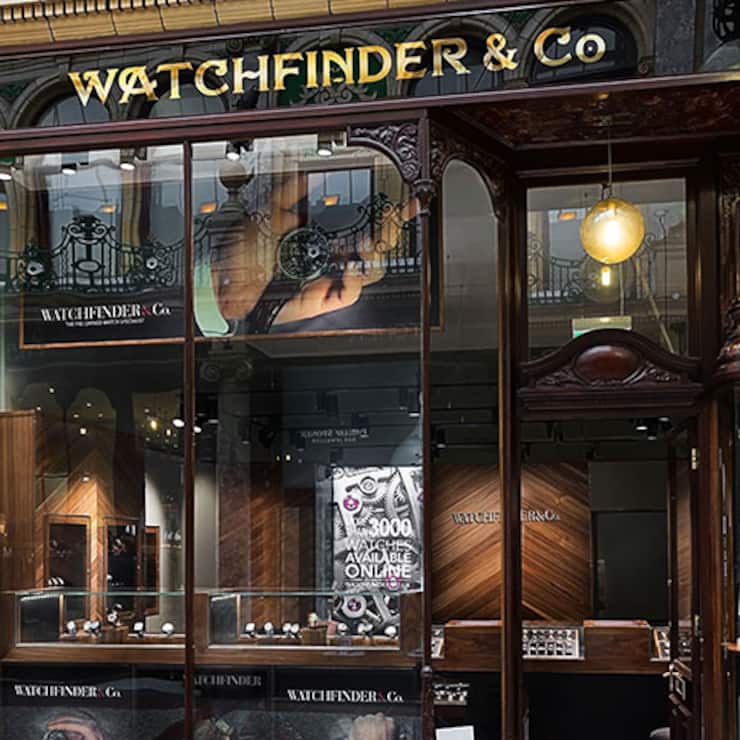 Watchfinder-Filiale in Leeds, Grossbritannien.