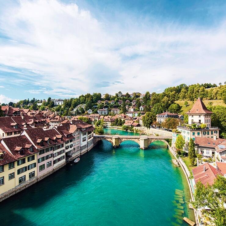 View of Bern Old Town in Switzerland.