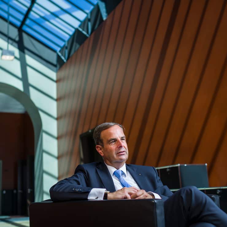 SPL BILANZ â CVP Praesident Gerhard Pfister, am Freitag, 21. August 2020 im Bundeshaus in Bern. (KEYSTONE/Alessandro della Valle)