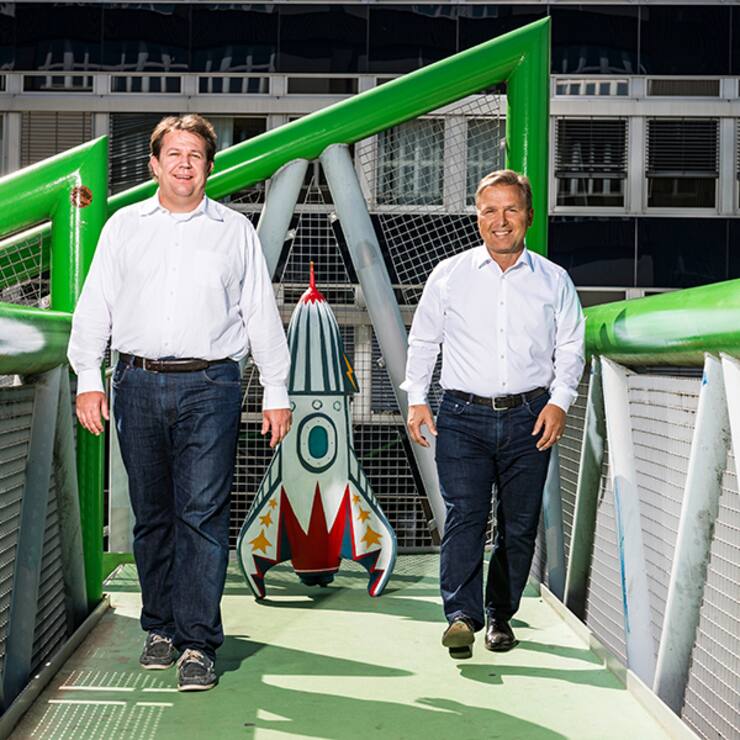 Dirk Sebald (r.) und Florian Herzog: Gründer von Deon Digital