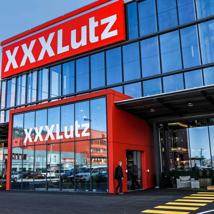Die erste Filiale des oesterreichischen Moebelhaendlers XXXLutz der Schweiz, fotografiert am 6. April 2018 in Rothrist, Kanton Aargau. (KEYSTONE/Patrick Huerlimann)