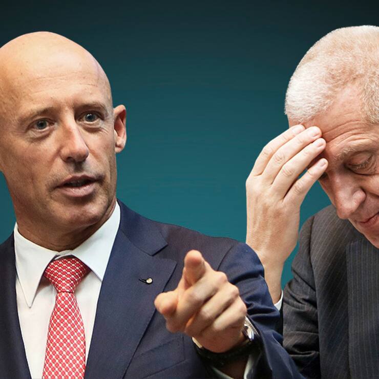 Dicke Luft: Raiffeisen-CEO Patrik Gisel, Ex-Präsident Pierin Vincenz