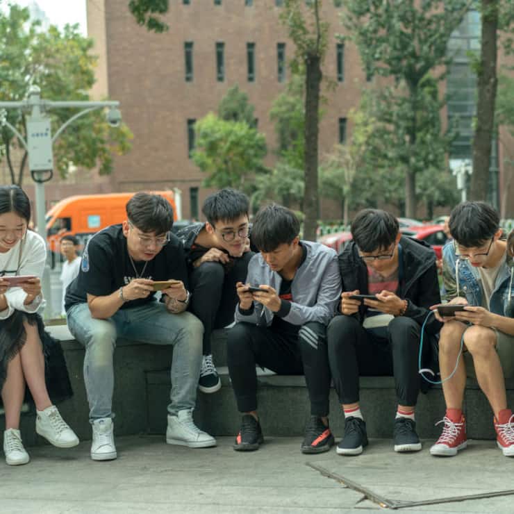 Chinas Jugend am Smartphone