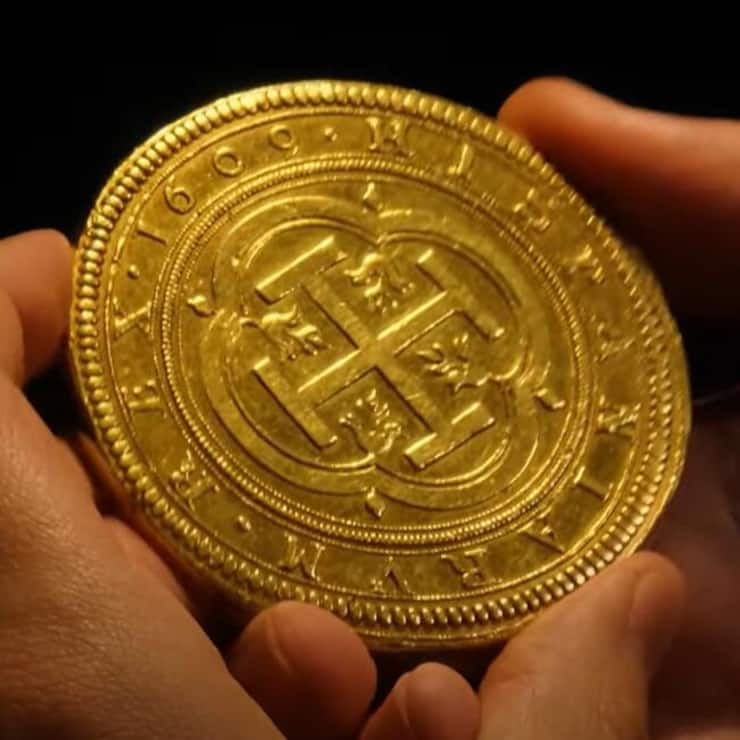 100-Escudo-Münze aus dem Jahr 1609.