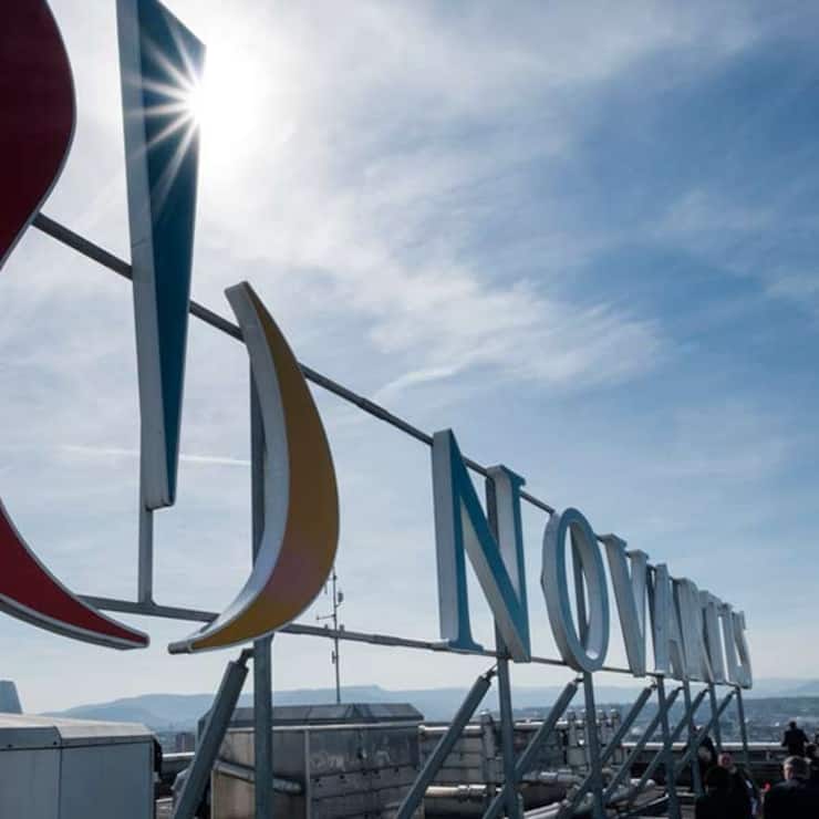 Novartis-Logo in Basel.