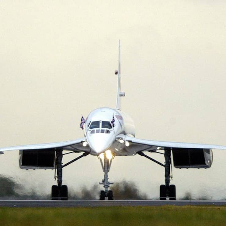 Concorde auf der Startbahn