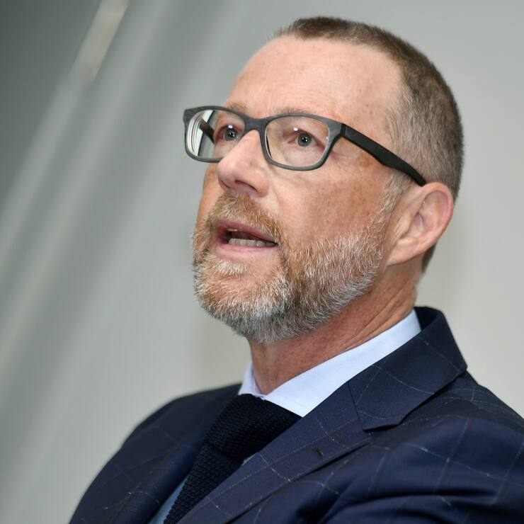 Heinz Huber, CEO Raiffeisen an der Bilanzmedienkonferenz in Zureich am Freitag, 1. Maerz 2019. (KEYSTONE/Walter Bieri)
