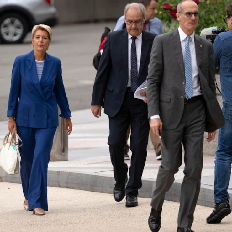 Bundespräsidentin Karin Keller-Sutter und Bundesrat Guy Parmelin trafen am Mittwoch, 6. August 2025, in Washington ein.