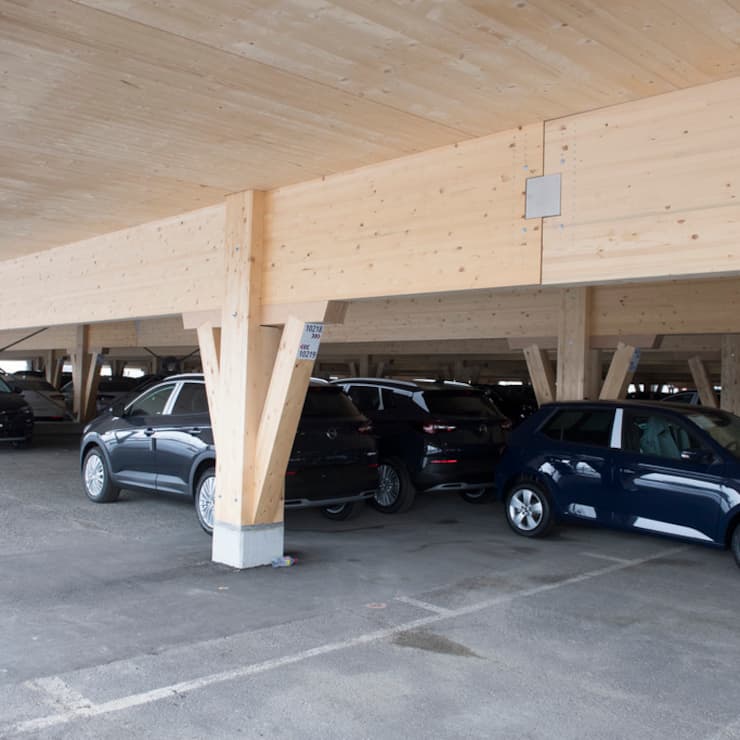 Parkhaus aus Holz